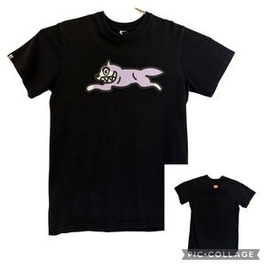 Ice Cream Billionaire Boys Club Running Dog T-Shirt Black Purple Mens Small Y2K